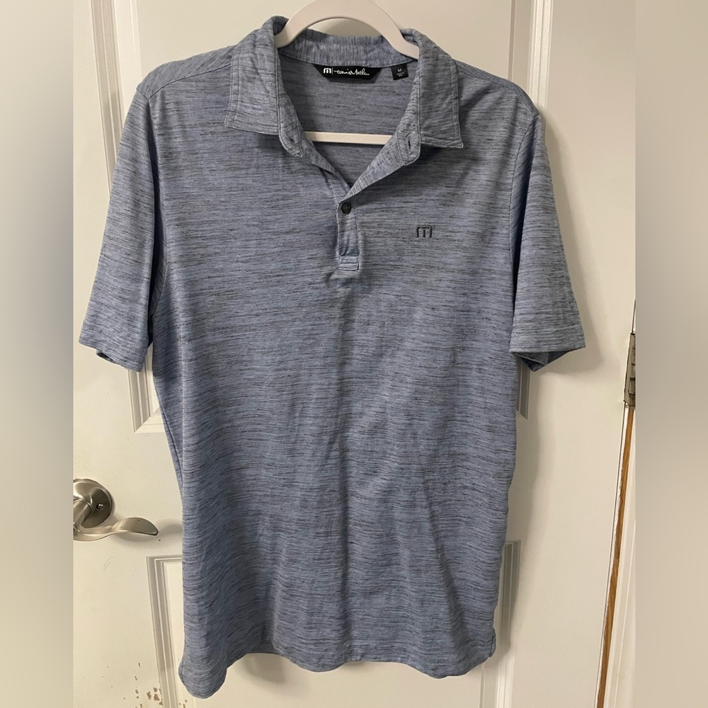 Travis Mathew men’s golf shirt light blue